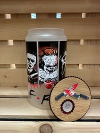 Horror Frosted Tumbler with Decorative Topper