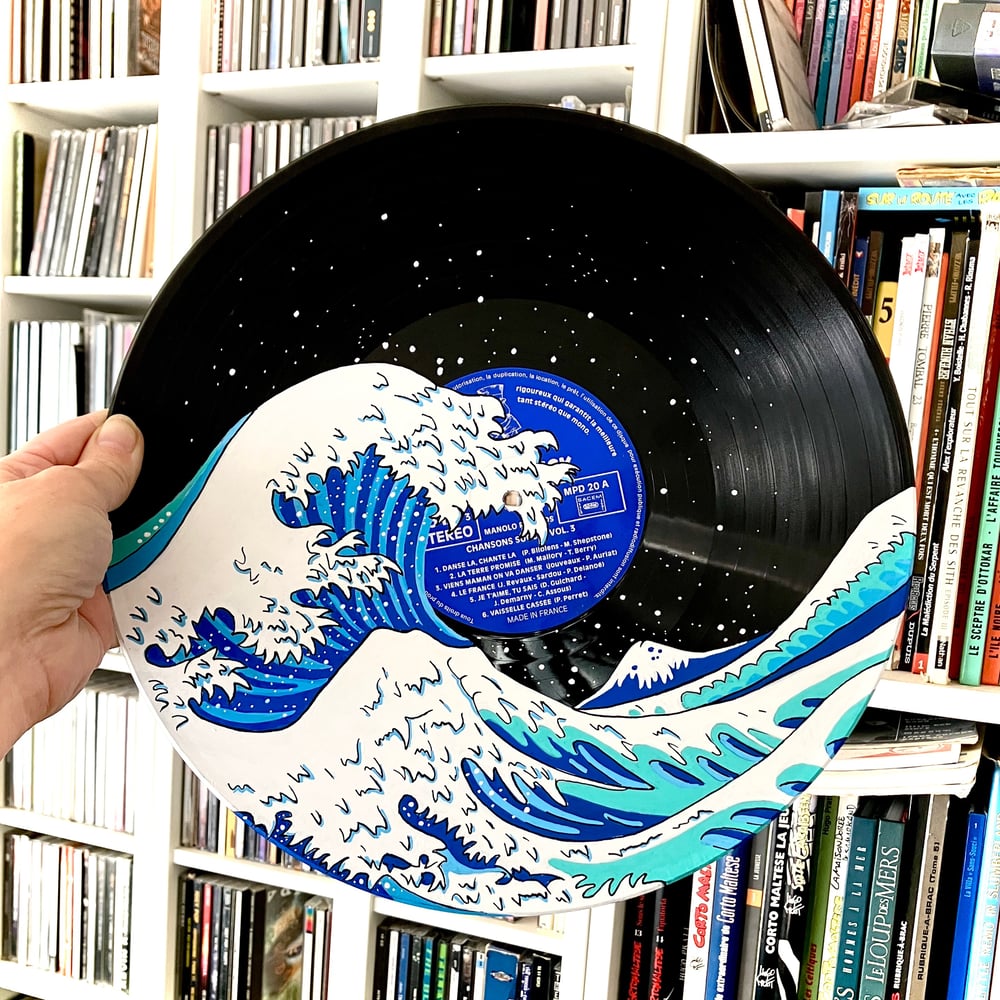 Image of Vinyle "La Grande Vague" d'Hokusaï