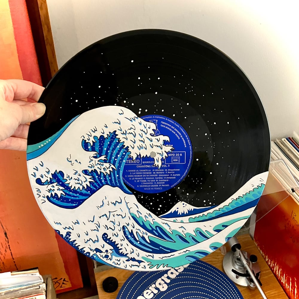 Image of Vinyle "La Grande Vague" d'Hokusaï