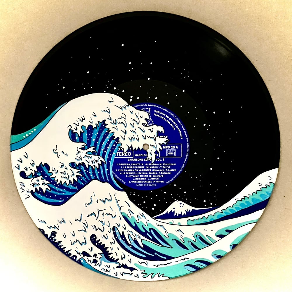 Image of Vinyle "La Grande Vague" d'Hokusaï