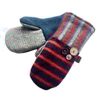 Image 2 of Copy of 2025 EDIT Multi-Stripe Repurposed Wool Sweater Mittens {Large}