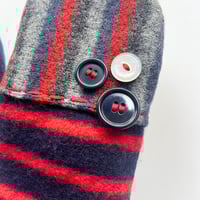 Image 3 of Copy of 2025 EDIT Multi-Stripe Repurposed Wool Sweater Mittens {Large}