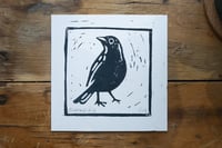 Image 3 of Blackbird Lino Print