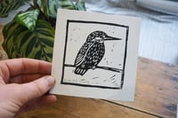 Image 4 of Kingfisher Lino Print