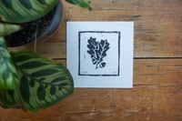 Image 3 of Oak Leaf Lino Print