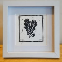 Image 2 of Oak Leaf Lino Print