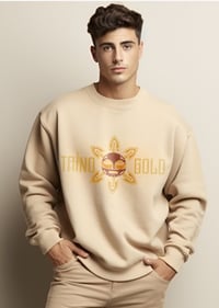 Taino Gold Sun Long Sleeve Sweater - Tan