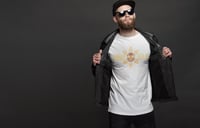 Taino Gold Sun Tee - White