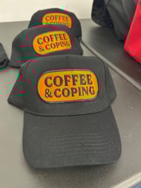 Coffee and Coping Embroidered Cap