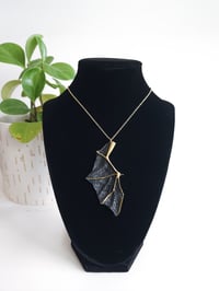 Image 1 of Black Bat Wing Pendant 