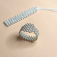 Image 1 of Chevalière femme Argent massif "Abi"