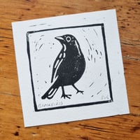 Image 1 of Blackbird Lino Print