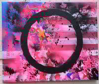 Image 1 of Sean Worrall - Stripes No.33 (whole)- Acrylic, 24x30cm (Sept 2024)