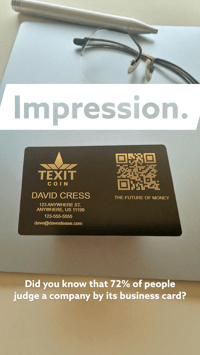 Image 3 of Professional Thick Aluminum Business Cards