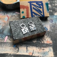 Image 1 of collage-work earrings