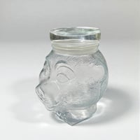 Image 3 of Grand bocal en verre tête d'ours LUMINARC  vintage 1970  bonbonnière  Pot à bonbons