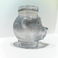 Image 4 of Grand bocal en verre tête d'ours LUMINARC  vintage 1970  bonbonnière  Pot à bonbons