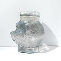 Image 6 of Grand bocal en verre tête d'ours LUMINARC  vintage 1970  bonbonnière  Pot à bonbons