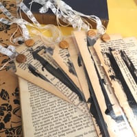 Image 2 of Bookmarks Vintage Children's Book : Handmade Lace Dangle Page Keeper