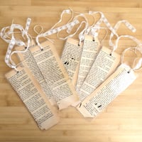 Image 3 of Bookmarks Vintage Children's Book : Handmade Lace Dangle Page Keeper