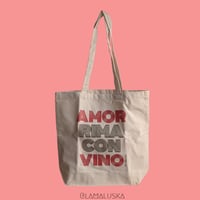 AMOR RIMA CON VINO TOTEBAG