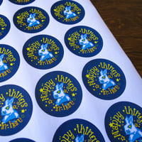 Image 3 of Mailing Stickers Bunny theme: Happy Mail Seals for Penpals