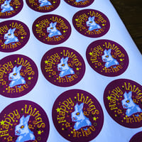 Image 7 of Mailing Stickers Bunny theme: Happy Mail Seals for Penpals