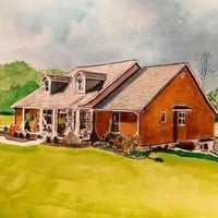 Image 2 of Custom Watercolor House Portraits 