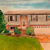 Image 3 of Custom Watercolor House Portraits 