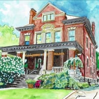 Image 4 of Custom Watercolor House Portraits 