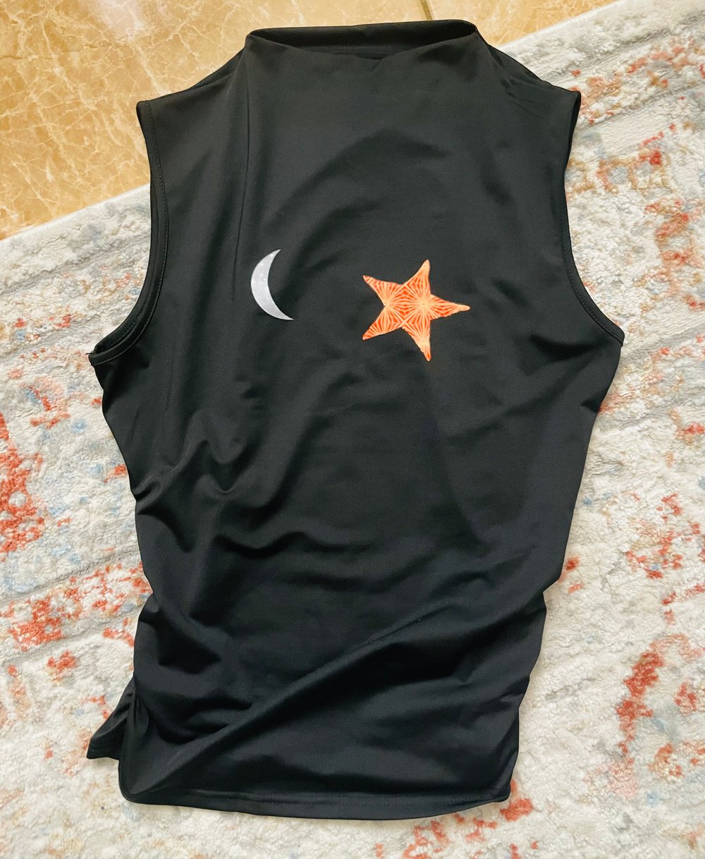 Image of Star and Moon ruched Top