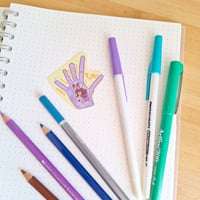 Image 7 of Stickers for snail mail penpal themed envelope seals set of 3