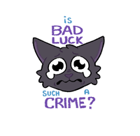 BAD LUCK KITTY Sticker