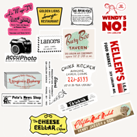 Image 1 of Retro Ludlow Avenue Clifton Gaslight Stickers