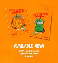 Image 1 of It's Alive! TMNT Halloween Pin Set