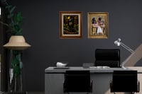 Image 4 of Bastet Art Print: Egyptian Black Cat Goddess, Tropical Night