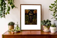 Image 5 of Anubis Art Print: Egyptian God, Tropical Night Sky