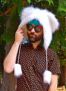 Image of White Fluffy Hat