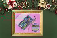 Image 3 of Pink Christmas Art Print: Watercolor Paint Set & Ornament