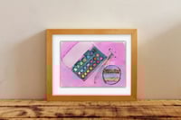 Image 5 of Pink Christmas Art Print: Watercolor Paint Set & Ornament