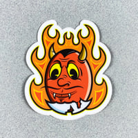 Image 3 of Deviled Egg Vinyl Sticker