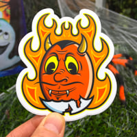 Image 1 of Deviled Egg Vinyl Sticker