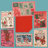 Set of 5 Naughty Holiday Cards