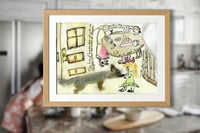 Image 3 of Doodle print - and in the noise and clatter of my kitchen I possess God as in great tranquility quot