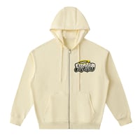 Image 2 of Prsrvd Stay Funky zip up hoodie (Cream)