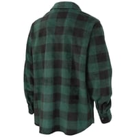 Image 3 of i964- Buffalo Check Fleece Shirt -Green