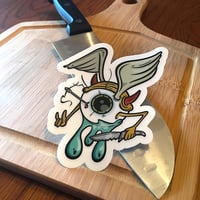 Flying Eye Clear Vinyl Sticker