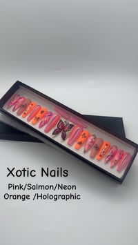 Image 1 of Pink / Orange/ Marble/ Butterfly 