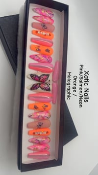 Image 2 of Pink / Orange/ Marble/ Butterfly 