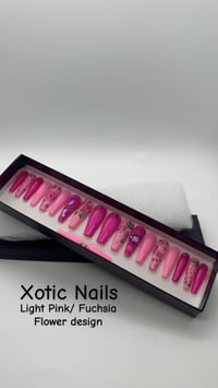 Image 1 of Light Pink / Fuchsia /Floral 